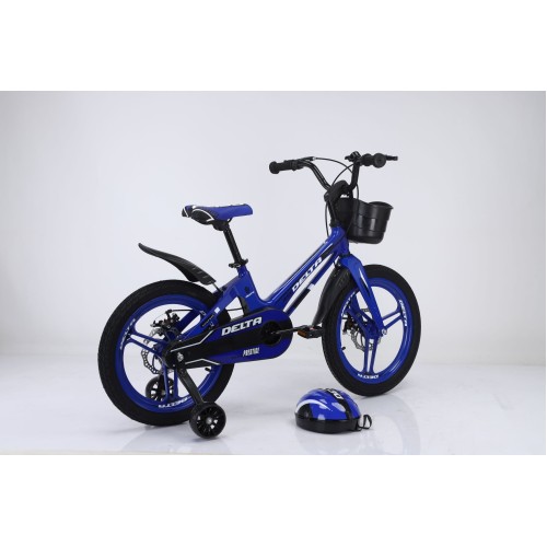 Облегчённый детский велосипед Delta Prestige D 18 синий + шлем в подарок!